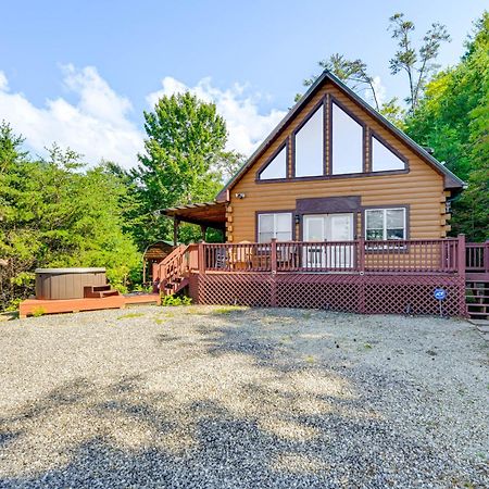 Bryson City Cabin Rental With Views And Hot Tub Exterior foto